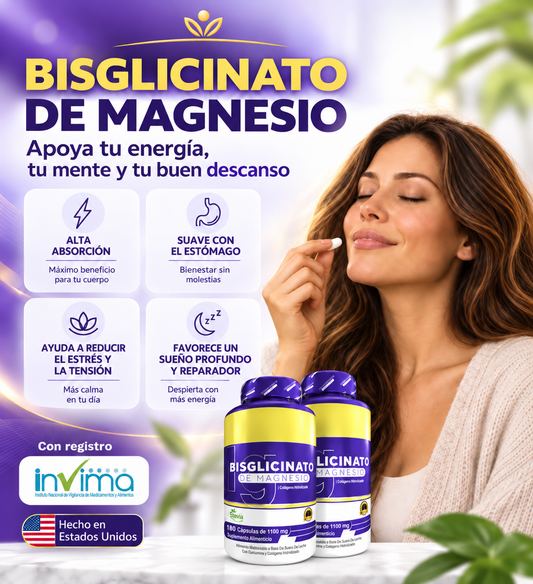 Magnesio Premium de Alta Absorción – Energía, Descanso y Bienestar Diario